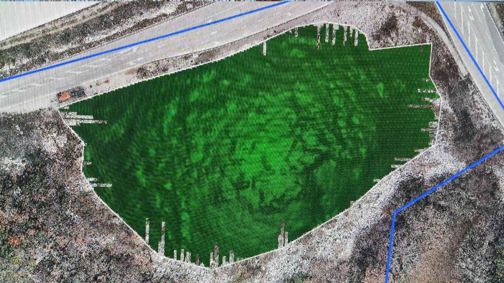 Geodetsko snimanje jezera